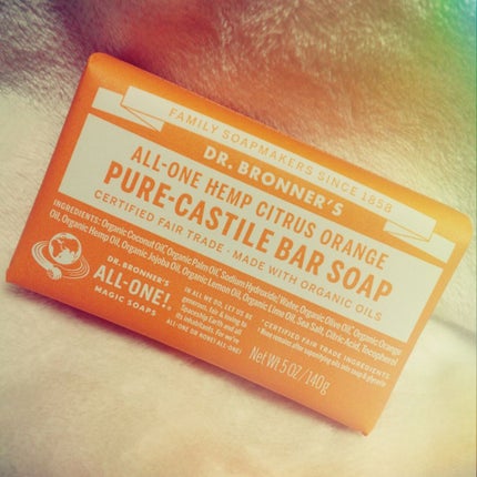 マジックソープバー シトラスオレンジ/ドクターブロナー/洗顔石鹸を使ったクチコミ(1枚目)