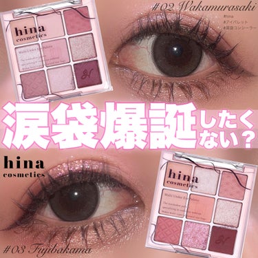 マルチアンダーアイパレット/hina cosmetics/アイシャドウパレットを使ったクチコミ（1枚目）