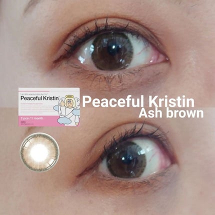 Peaceful Kristen/Hapa kristin/カラーコンタクトレンズを使ったクチコミ(1枚目)