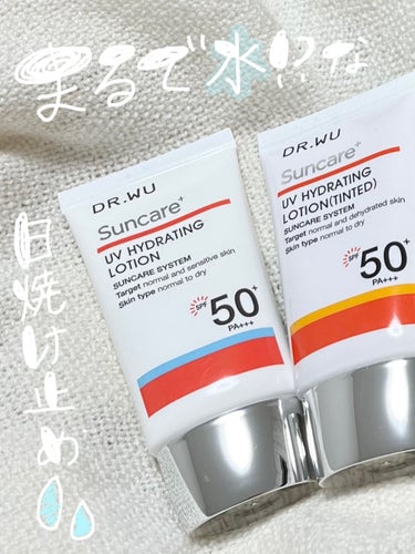 【水みたいな軽い日焼け止め！！DR.WU🌿🤍】


@drwu_skincare.japan
＊DR.WU
サンスクリーン+  モイスト日焼け止め＜日焼け止め＞/サンスクリーン+モイスト色付き＜日焼け止