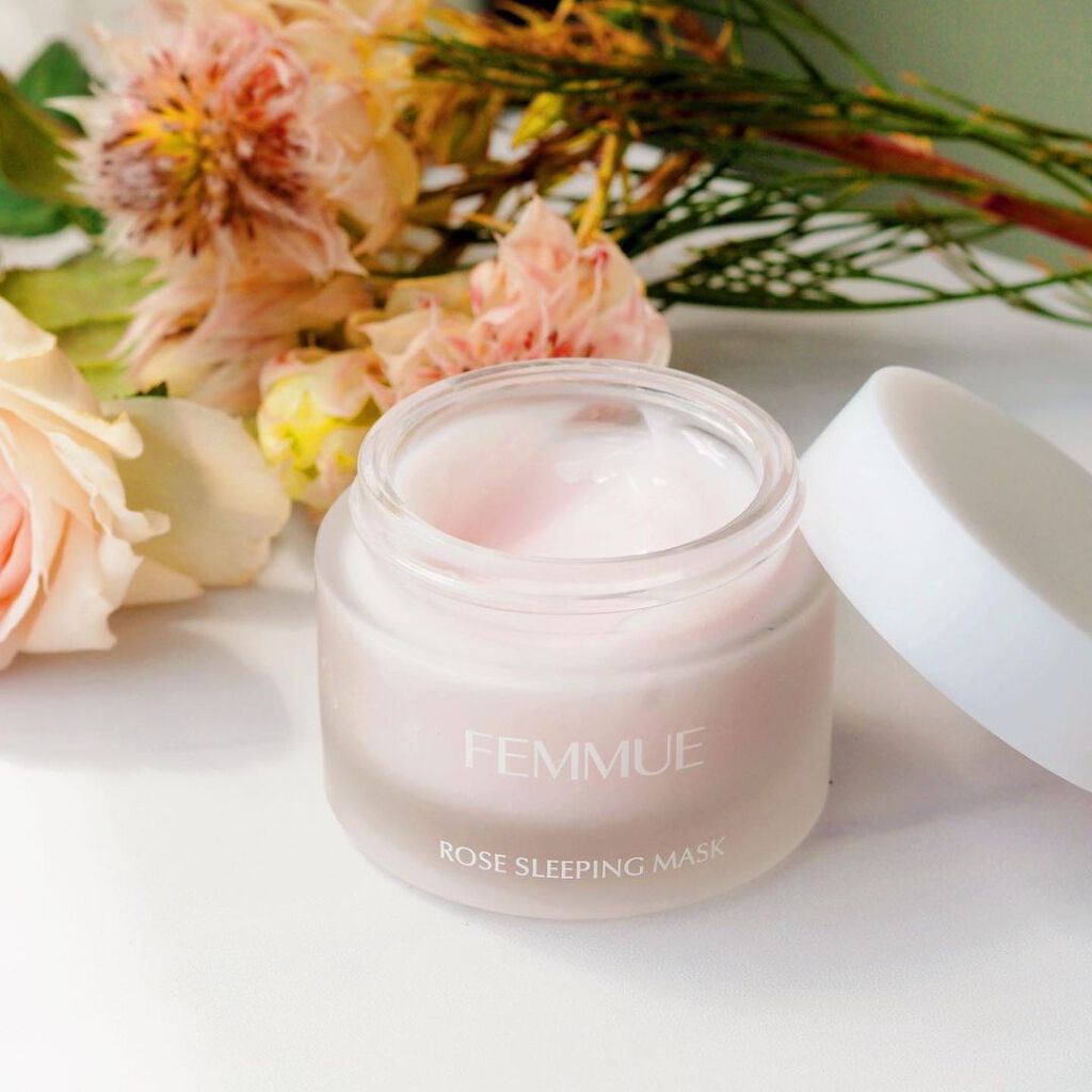 ローズウォーター スリーピングマスク/FEMMUE/フェイスクリームを使ったクチコミ(1枚目)