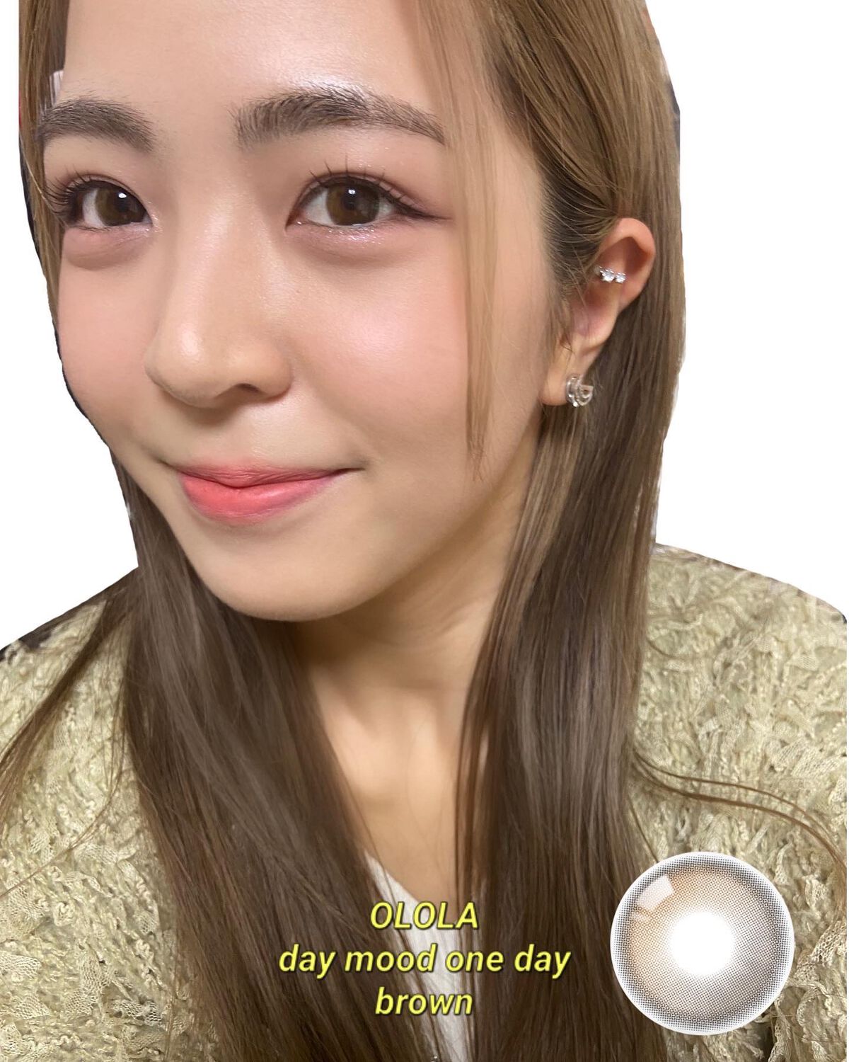 デームードワンデー(DAYMOOD 1day)/OLOLA/ワンデー（１DAY）カラコンを使ったクチコミ（1枚目）