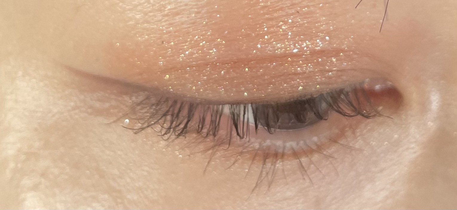 グリッター シャドウ カラー/rom&nd/グリッターを使ったクチコミ（2枚目）