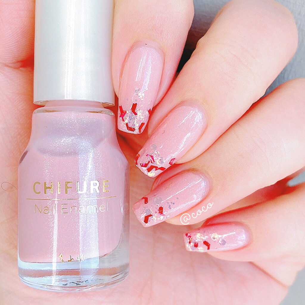 ネイル エナメル/ちふれ/マニキュアを使ったクチコミ（3枚目）