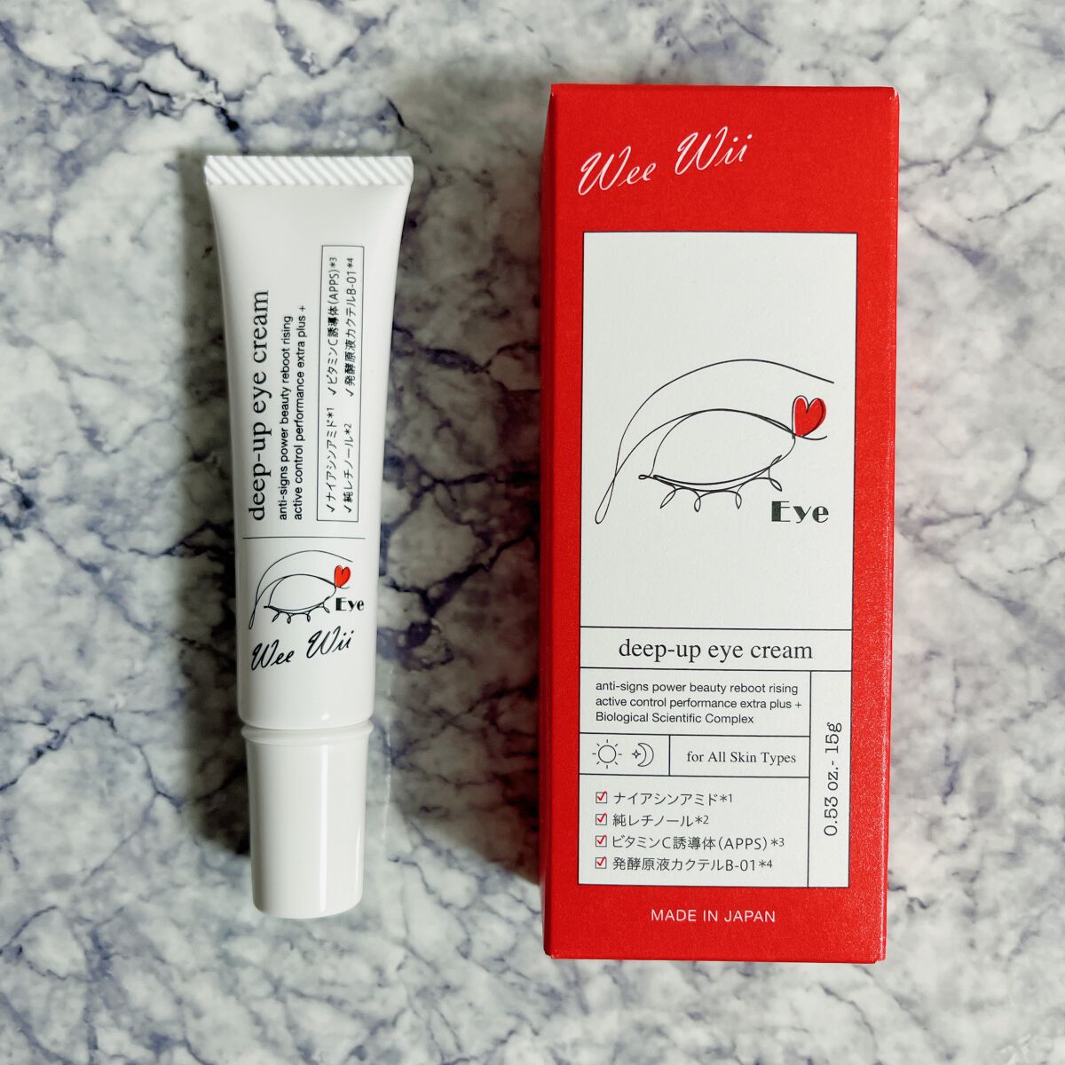 ディープアップアイクリーム/WeeWii/アイケア・アイクリームを使ったクチコミ（2枚目）