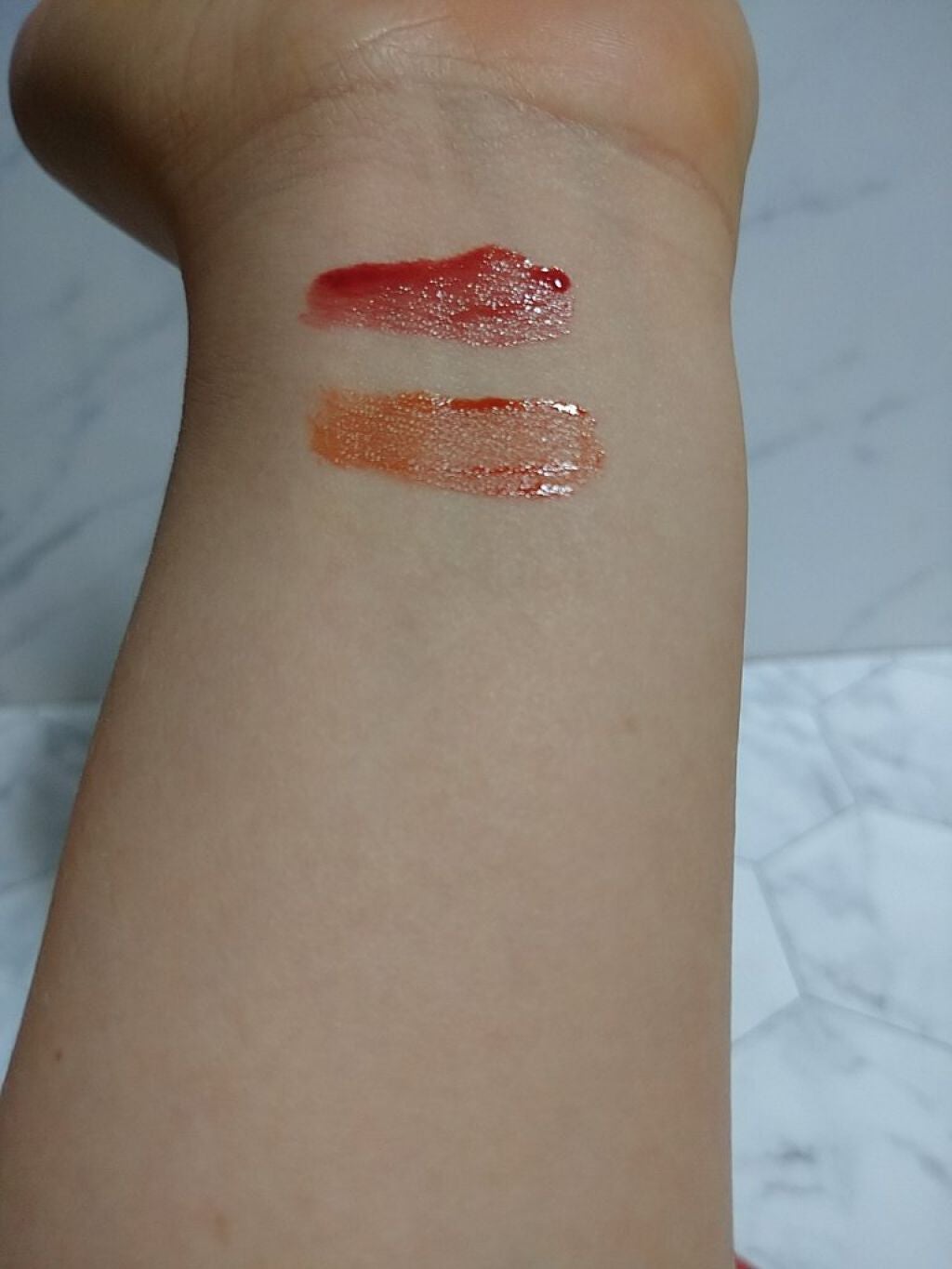 ウォータリーティントリップ マット/CEZANNE/リップティントを使ったクチコミ(2枚目)