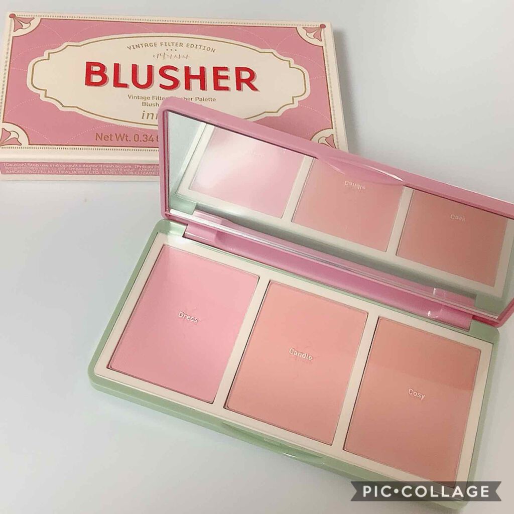 ヴィンテージ フィルター チーク パレット Vintage Filter Edition/innisfree/パウダーチークを使ったクチコミ(1枚目)