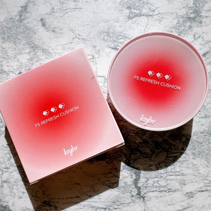 F5 リフレッシュクッション/keybo/クッションファンデーションを使ったクチコミ(5枚目)