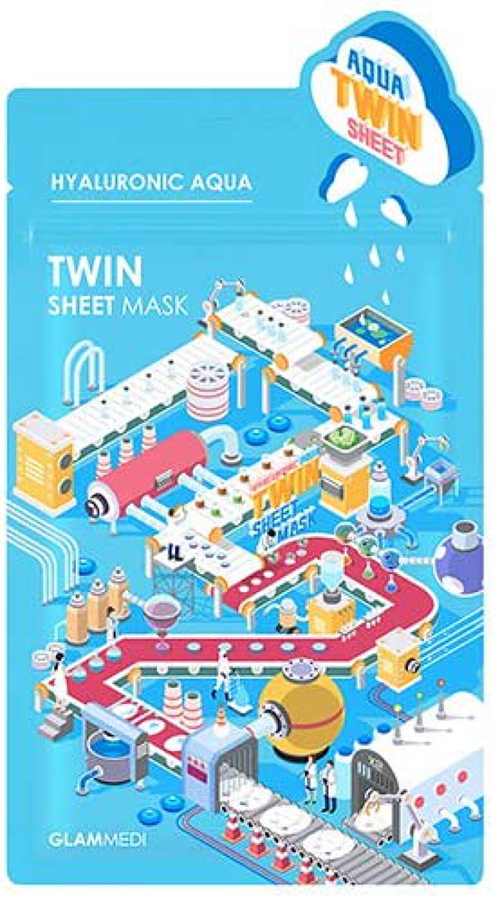 GLAMMEDI ヒアルロンアクアツインシートマスク