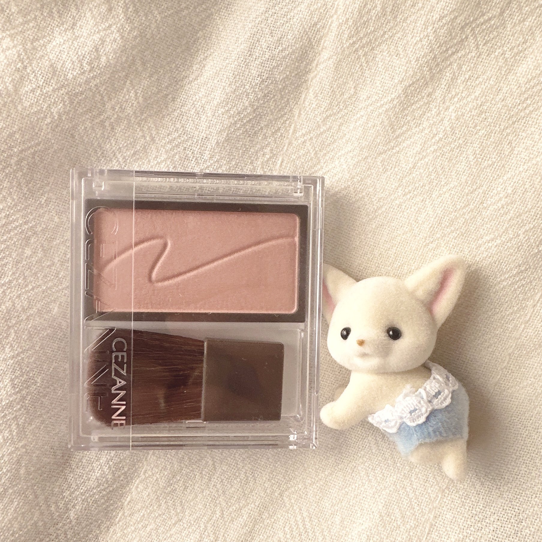 チークブラッシュ/CEZANNE/パウダーチークを使ったクチコミ（1枚目）