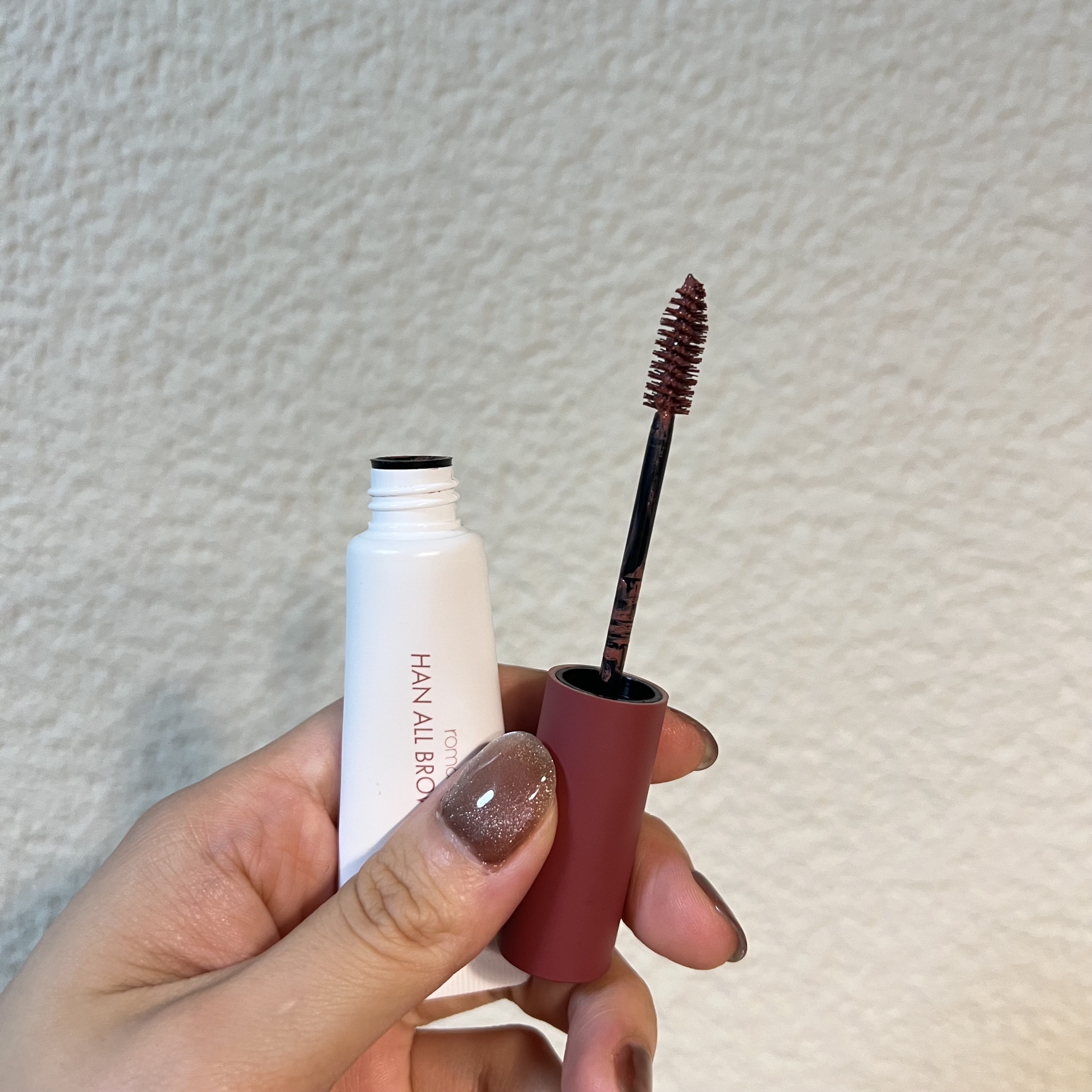 ハンオールブロウカラ 06 ベリーオーキッド(BERRY ORCHID)(日本限定)/rom&nd/眉マスカラを使ったクチコミ（2枚目）