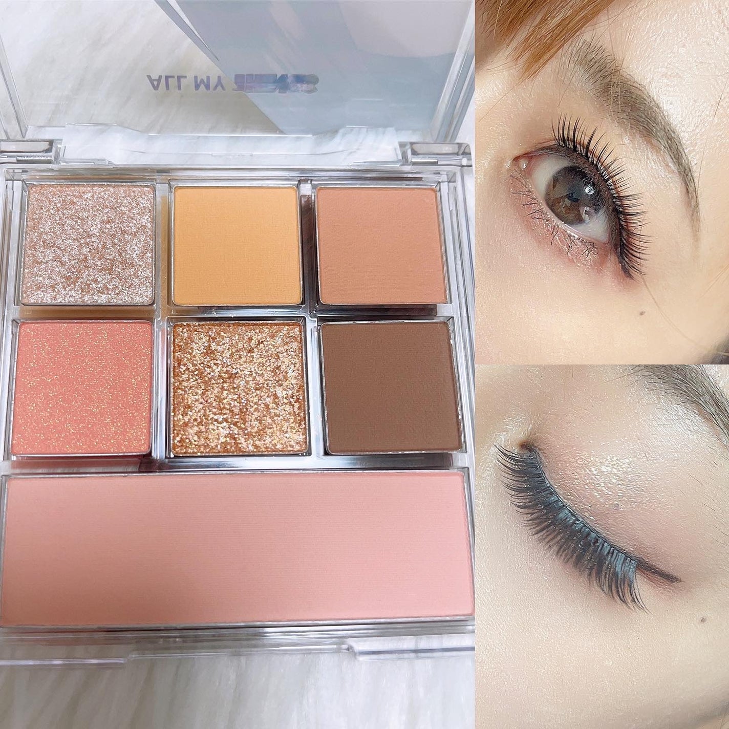 女神降臨 エディション グリッター リップティント アイシャドウセット/all my things/メイクアップキットを使ったクチコミ(5枚目)