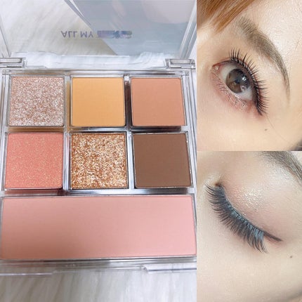 女神降臨 エディション グリッター リップティント アイシャドウセット/all my things/メイクアップキットを使ったクチコミ(5枚目)