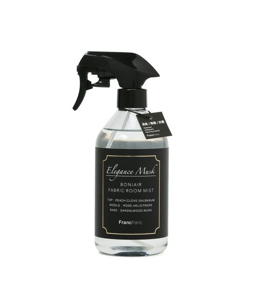 フランフラン ボニエール ファブリックミスト エレガンスムスク ブラック