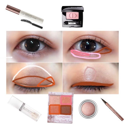 シルキースフレアイズ/キャンメイク/アイシャドウパレットを使ったクチコミ(2枚目)