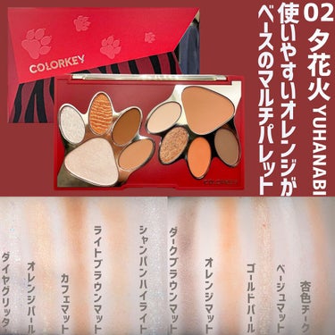 トラ十色アイシャドウパレット/COLORKEY/アイシャドウパレットを使ったクチコミ（2枚目）