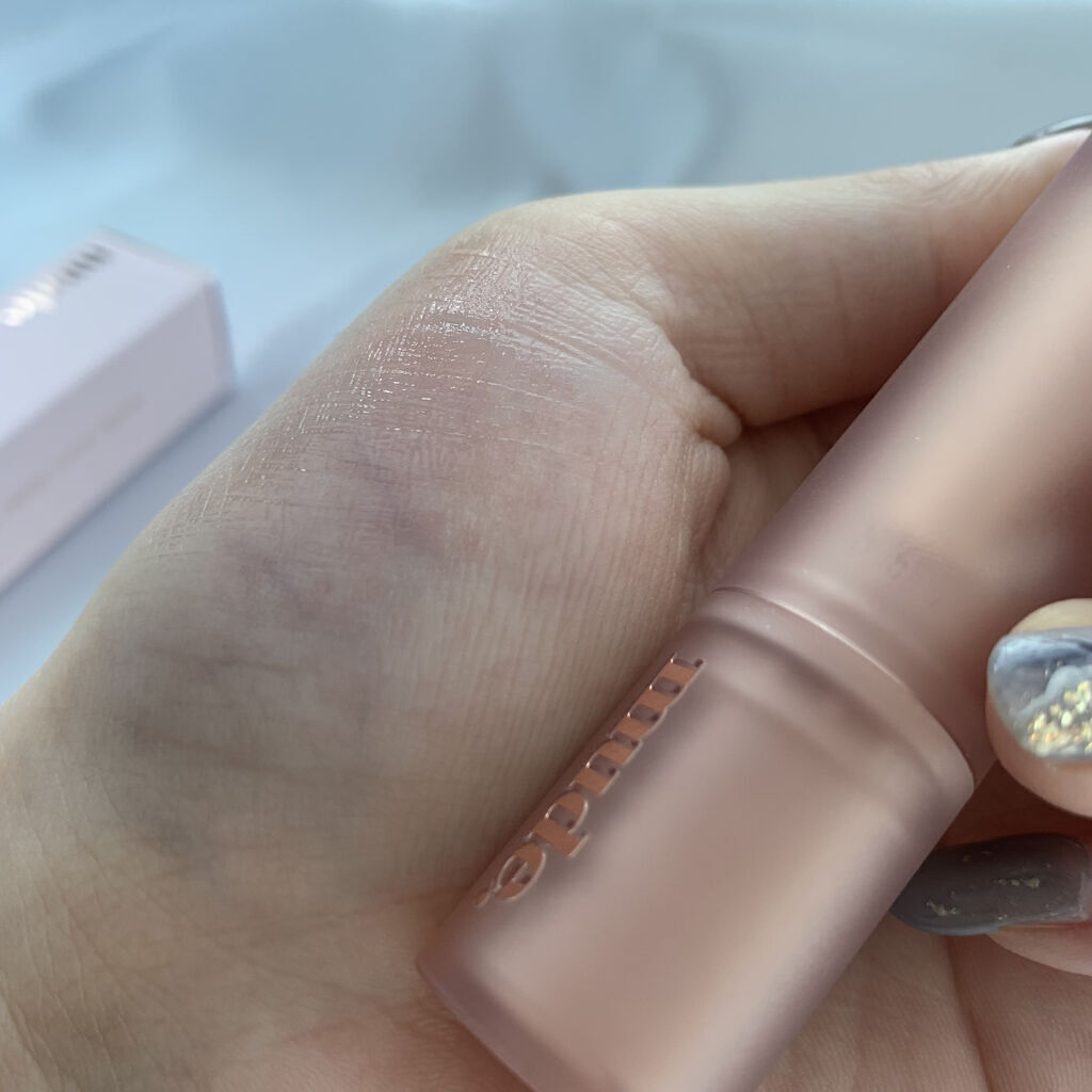 ベアーシャインリップバーム 01 COZY ROSY/mude./口紅を使ったクチコミ（2枚目）