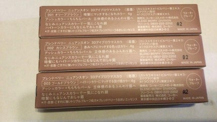 ニュアンスオン3Dアイブロウマスカラ/BLEND BERRY/眉マスカラを使ったクチコミ(4枚目)