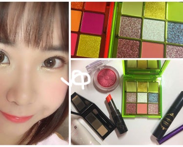 Neon Obsessions Pressed Pigment Palette/Huda Beauty/アイシャドウパレットを使ったクチコミ（1枚目）