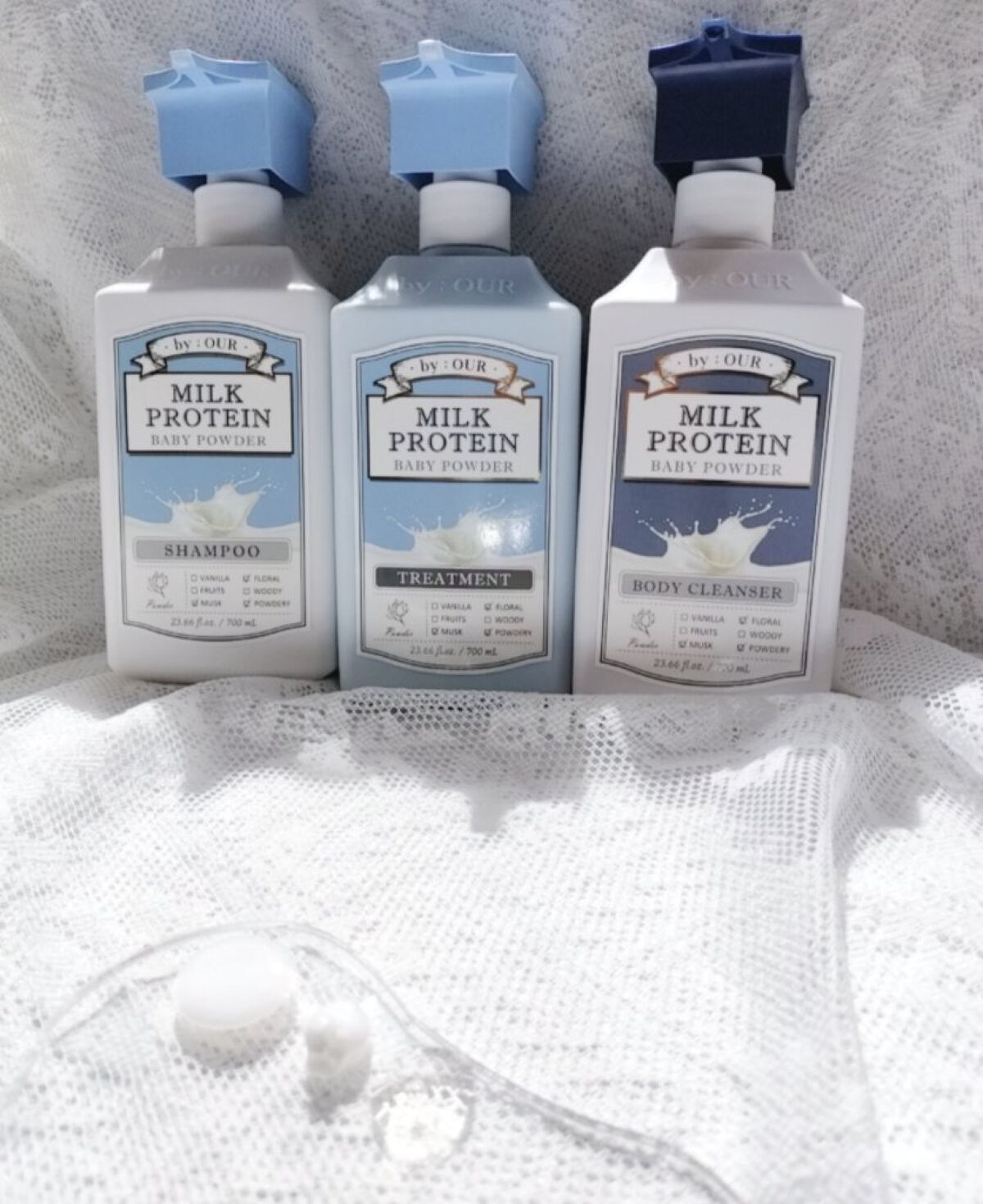 ミルクプロテイン シャンプー/ トリートメント ベビーパウダー シャンプー 700ml/by : OUR/サロンシャンプーを使ったクチコミ（2枚目）