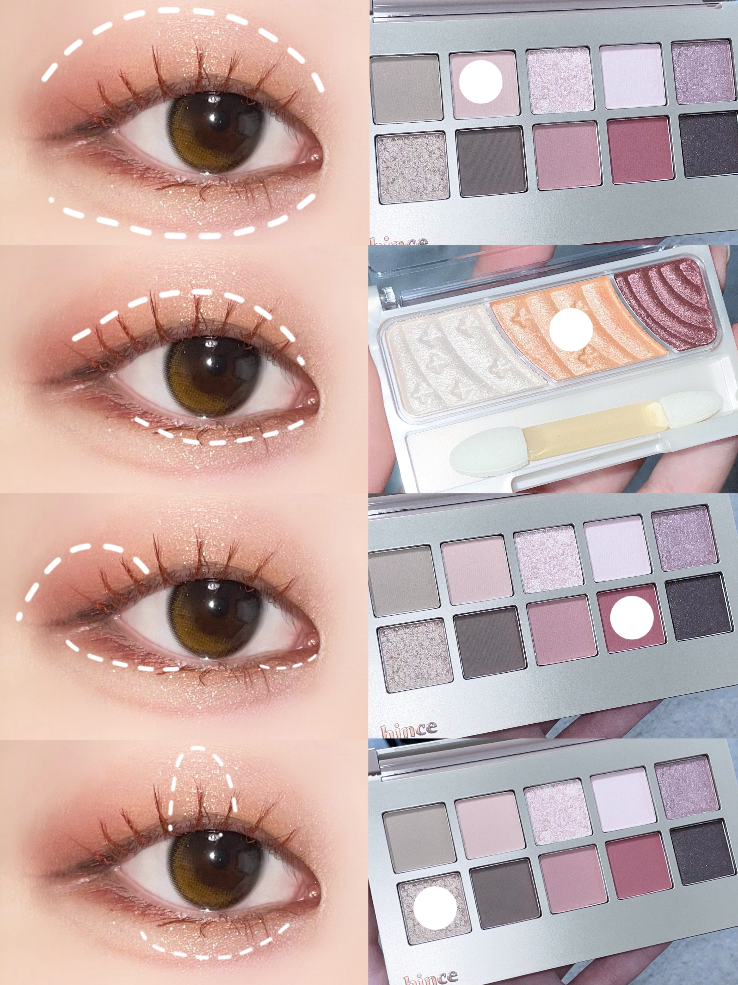 ニューデップスアイシャドウパレット/hince/アイシャドウパレットを使ったクチコミ（3枚目）