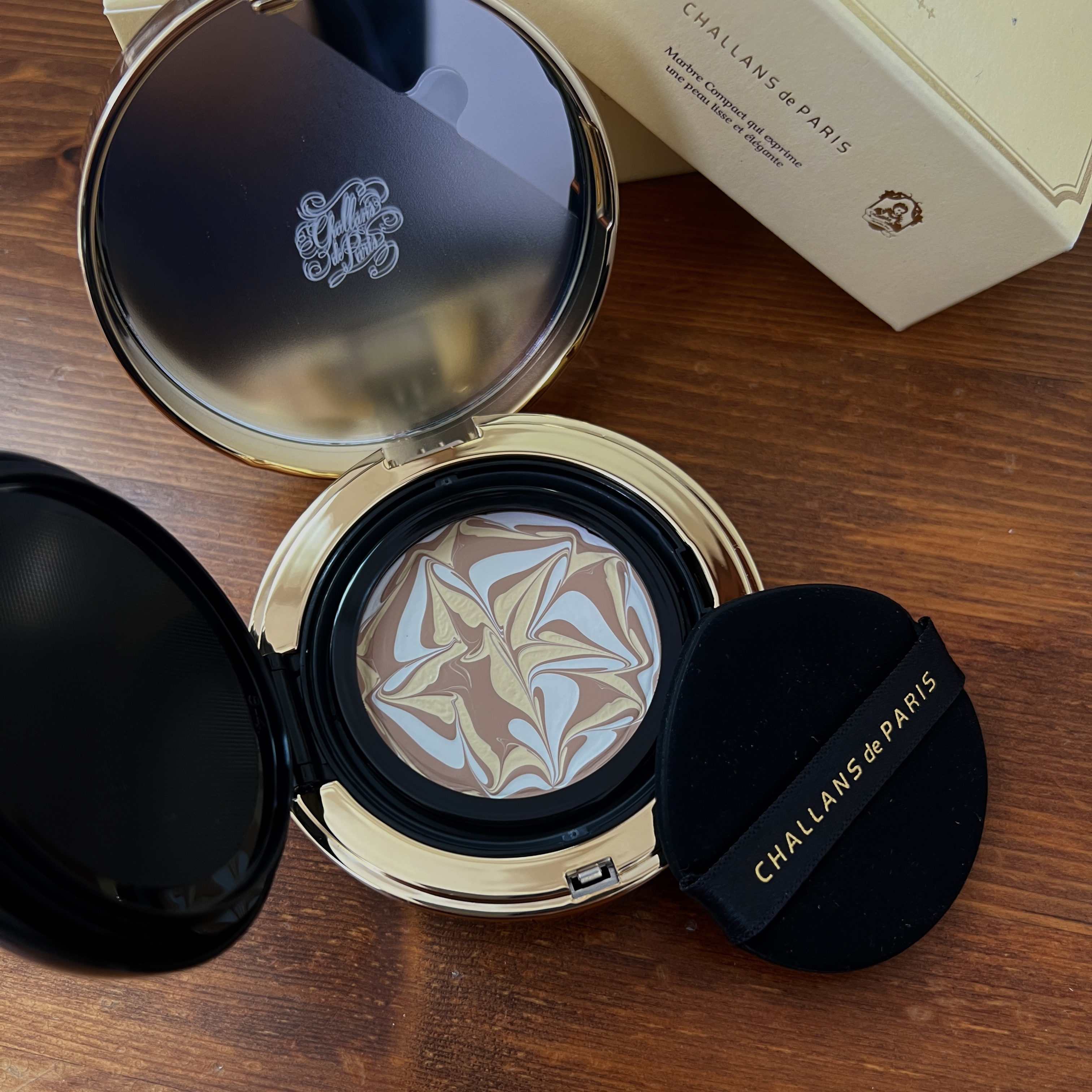 MARBRE COMPACT d’AQUA/CHALLANS de PARIS/クリーム・エマルジョンファンデーションを使ったクチコミ（3枚目）