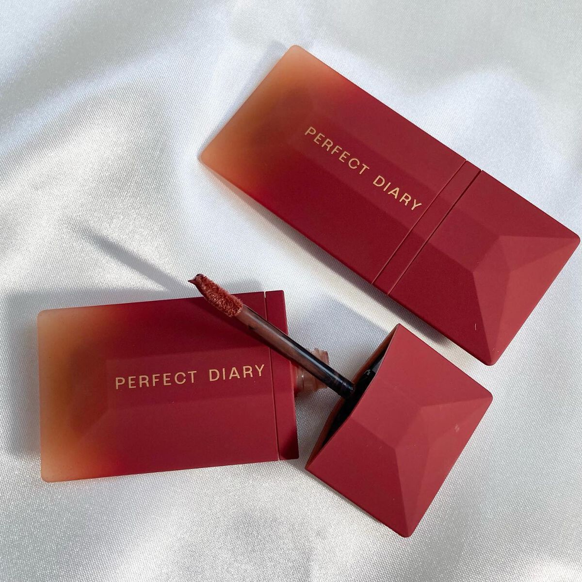 READ ME ベルベットマット リップティント赤狐限定 024 Hint/PERFECT DIARY/リップティントを使ったクチコミ（1枚目）