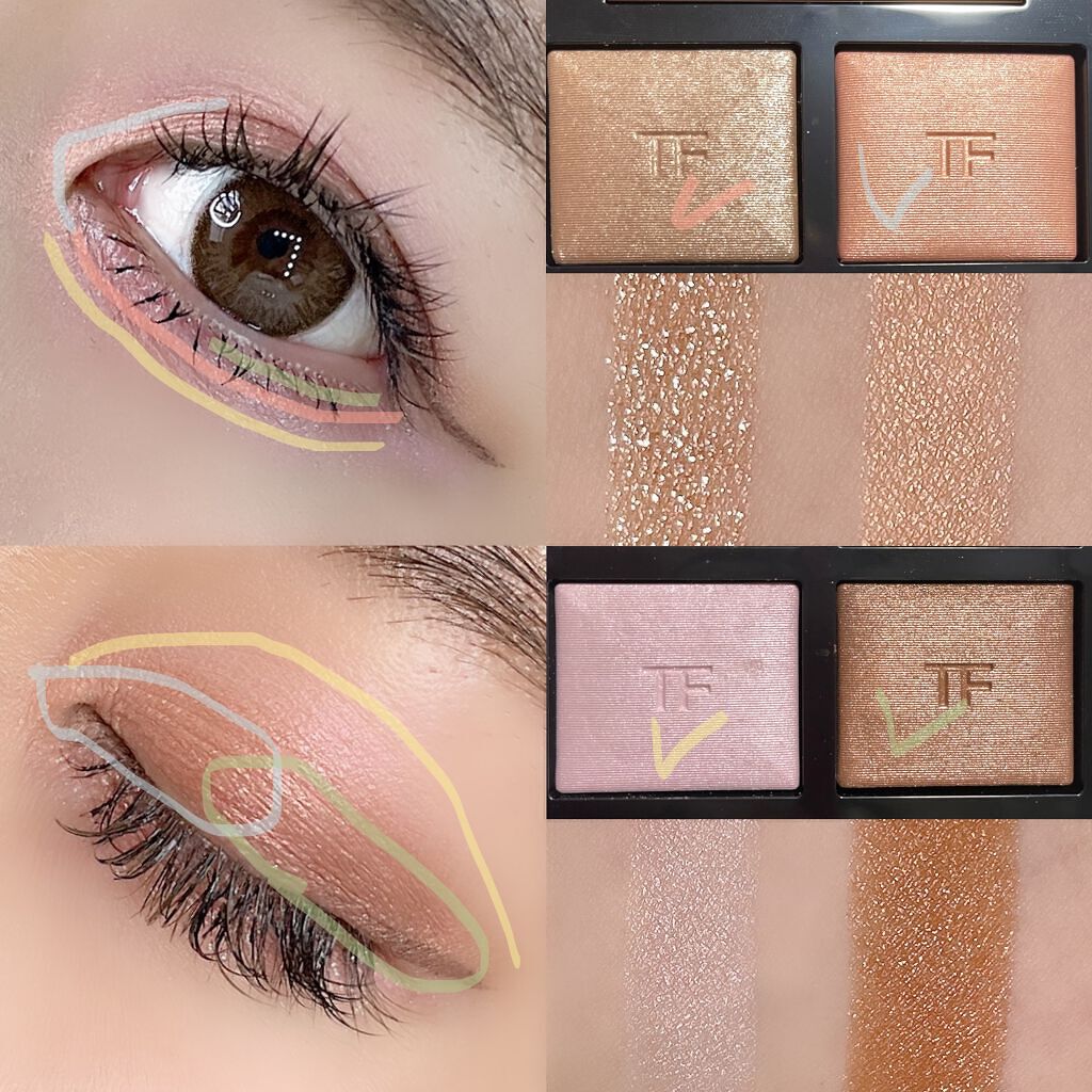 アイ カラー クォード/TOM FORD BEAUTY/アイシャドウパレットを使ったクチコミ（3枚目）