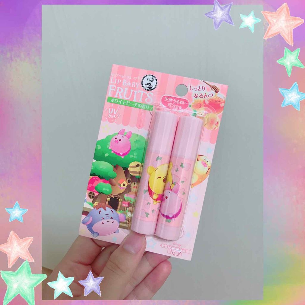 リップベビーフルーツ ホワイトピーチの香り/メンソレータム/リップクリームを使ったクチコミ（1枚目）