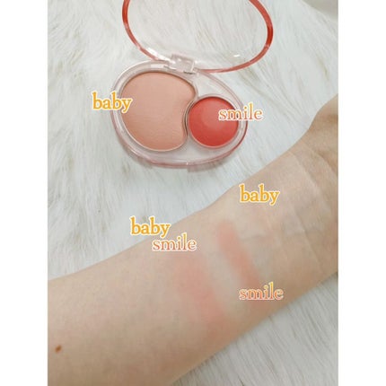 デュアルチークメロウ/fwee/ジェル・クリームチークを使ったクチコミ(3枚目)