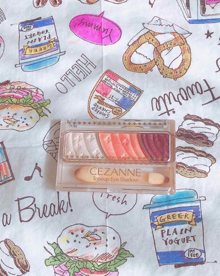 トーンアップアイシャドウ/CEZANNE/アイシャドウパレットを使ったクチコミ(1枚目)