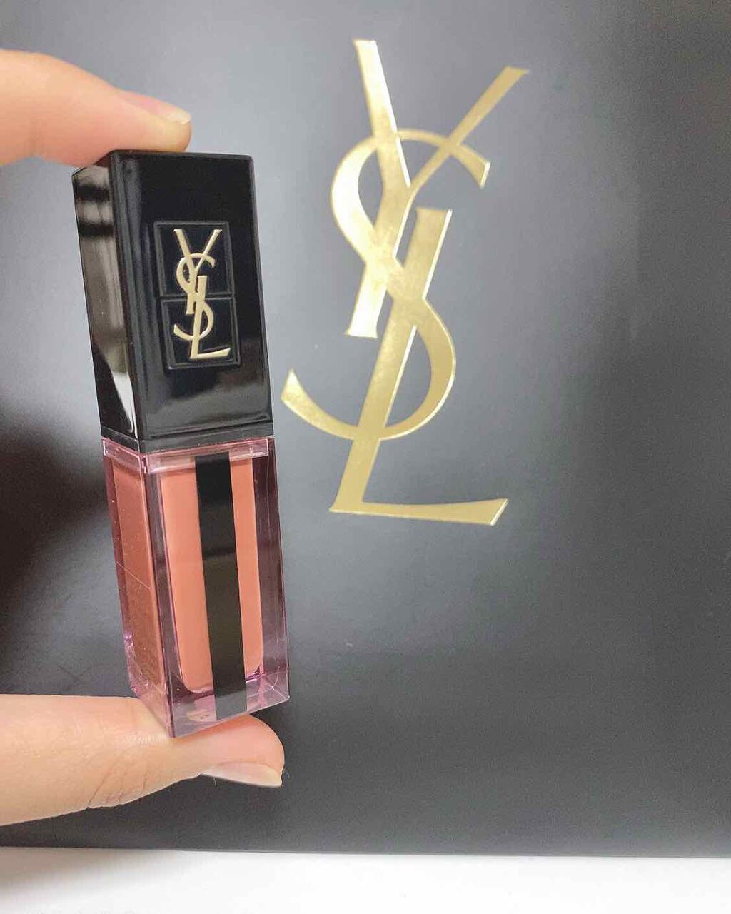 ルージュ ピュールクチュール ヴェルニ ウォーターステイン/YVES SAINT LAURENT BEAUTE/口紅を使ったクチコミ(1枚目)