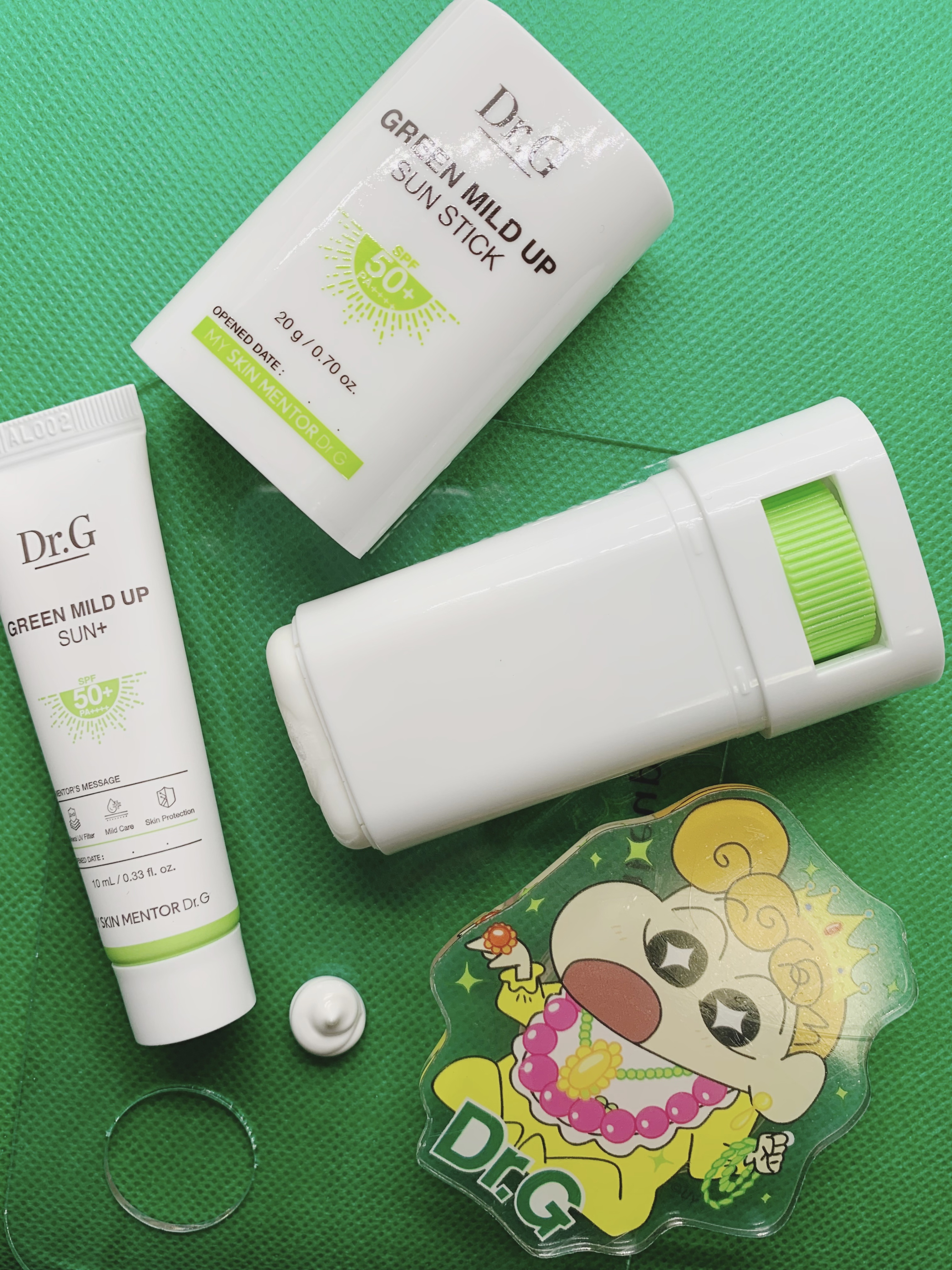 グリーンマイルドサンスティック SPF50+ PA++++/Dr.G/日焼け止めスティックを使ったクチコミ（2枚目）