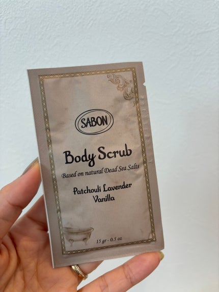 ボディスクラブ パチュリ・ラベンダー・バニラ/SABON/ボディスクラブを使ったクチコミ(1枚目)