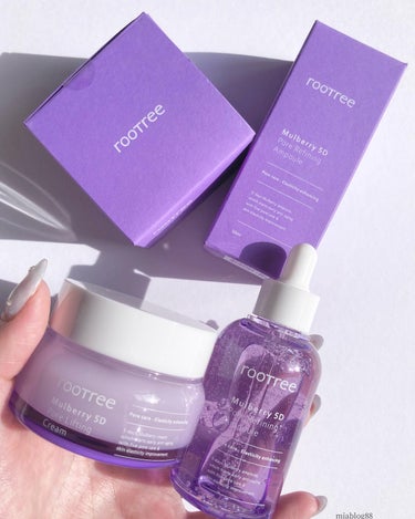 マルベリーで毛穴ケア🍇💜

▶︎rootree / 루트리
　@rootree.jp @rootree.official 
▶︎Mulberry 5D Pore Refining Ampoule
