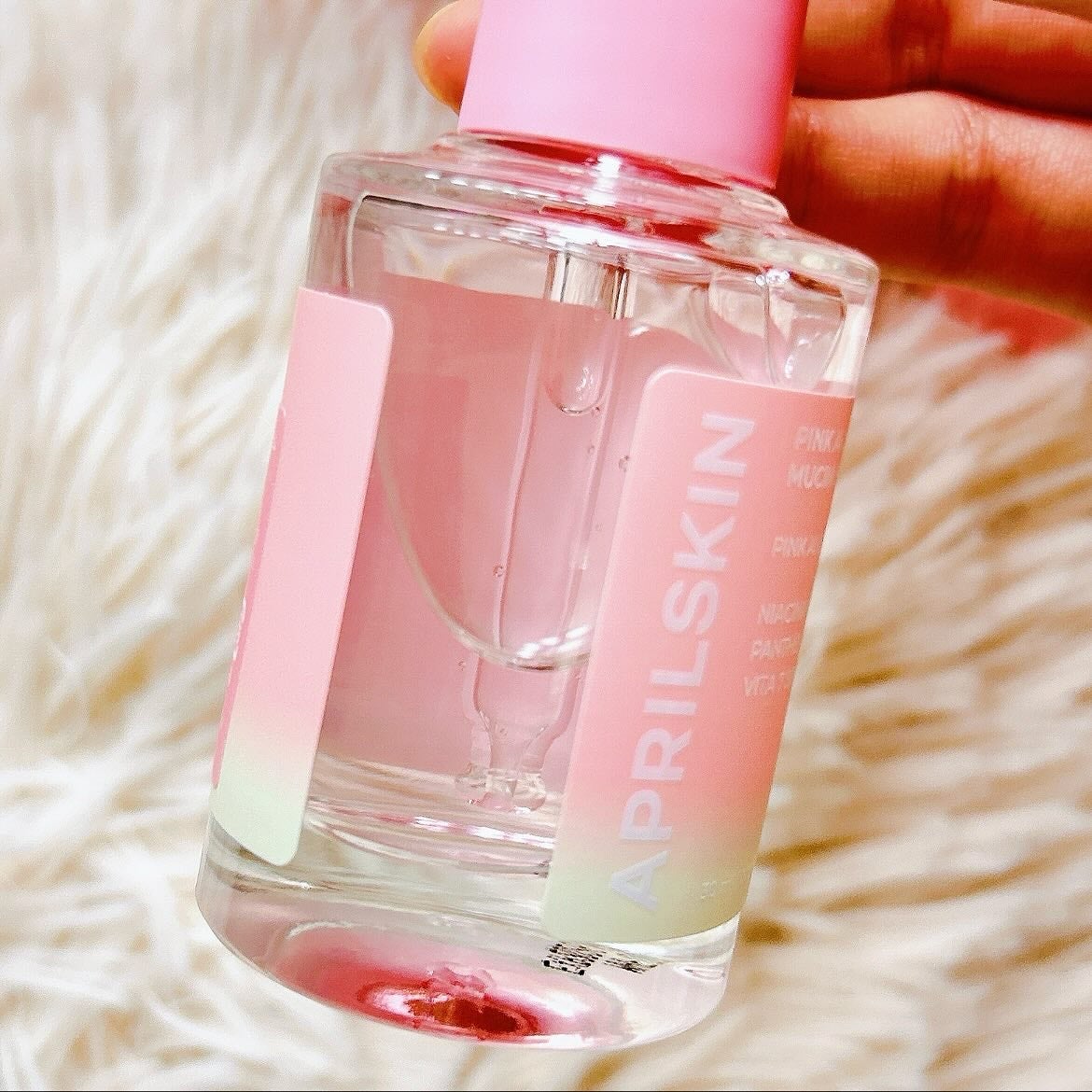 ピンクアロエムチンセラム/APRILSKIN/美容液を使ったクチコミ(3枚目)