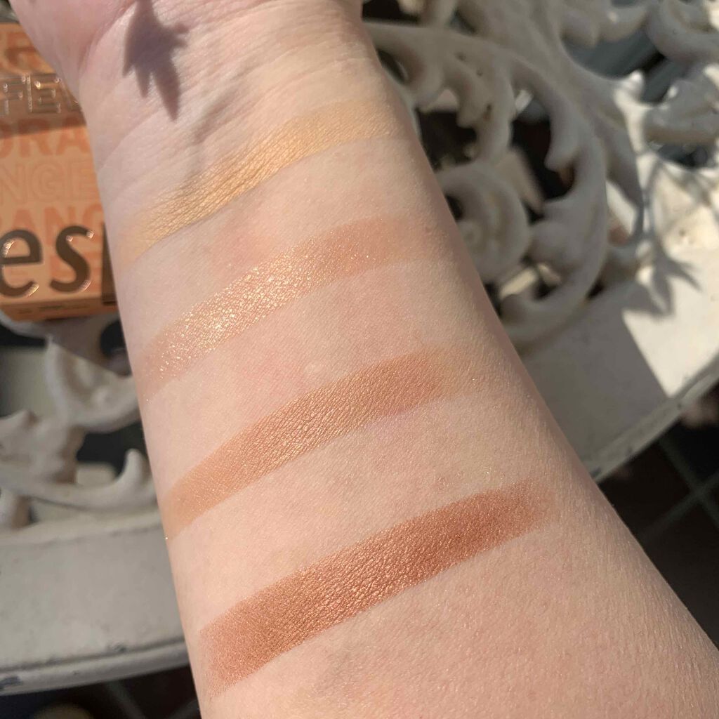 リアルアイハンディパレット オレンジフィーバー/espoir/アイシャドウパレットを使ったクチコミ（3枚目）