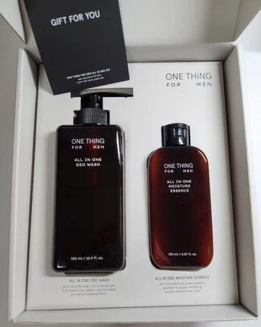 FOR MEN オールインワンモイスチャーエッセンス/ONE THING/オールインワン化粧品を使ったクチコミ（1枚目）