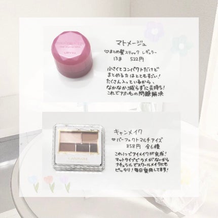 パーフェクトマルチアイズ/キャンメイク/アイシャドウパレットを使ったクチコミ(3枚目)