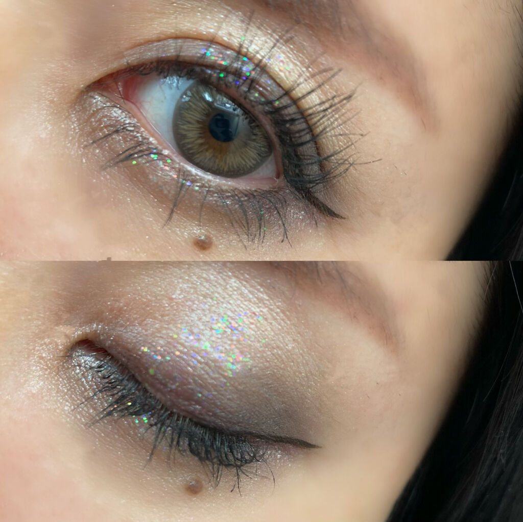 ロイヤルパーティー カスタムアイシャドウ ２Ｐ/DAISO/ジェル・クリームアイシャドウを使ったクチコミ（2枚目）