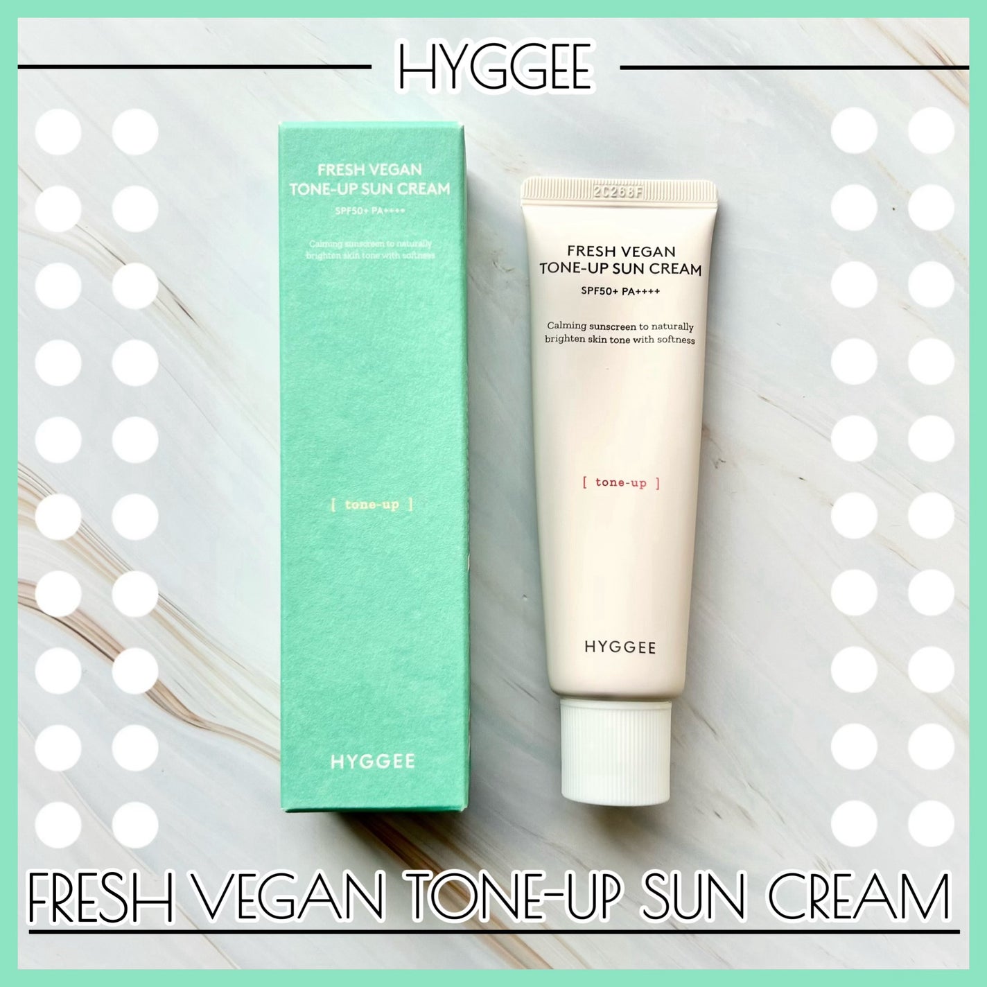 フレッシュヴィーガントーンアップサンクリーム/HYGGEE/日焼け止めクリームを使ったクチコミ(1枚目)