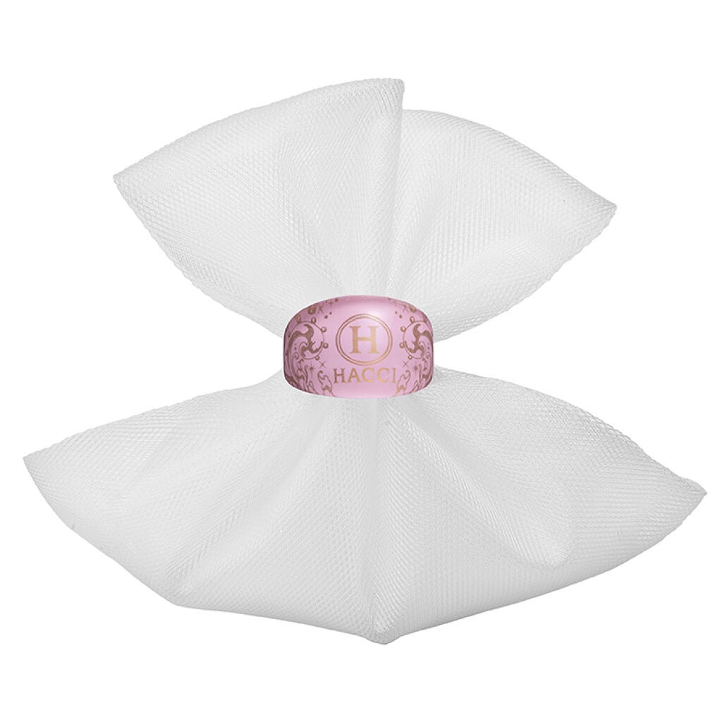 HACCI キャンディーカラーリング泡立てネット バブルピンク(ロゴ)