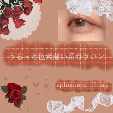 エフェメラル ワンデー mellow brown/ephemeral/ワンデー（１DAY）カラコンを使ったクチコミ（1枚目）