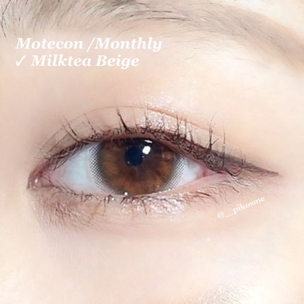 モテコンマンスリー/モテコン/1ヶ月(1MONTH)カラコンを使ったクチコミ(5枚目)