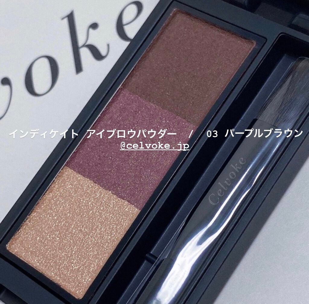 セルヴォーク インディケイトアイブロウパウダー/Celvoke/パウダーアイブロウを使ったクチコミ(1枚目)
