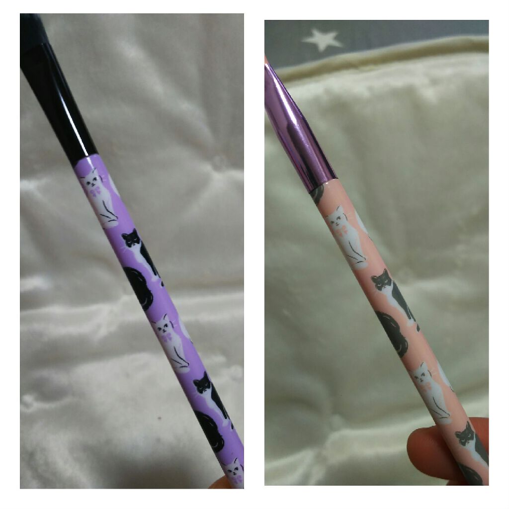 アイシャドウブラシM ねこ柄/キャンドゥ/メイクブラシを使ったクチコミ(2枚目)