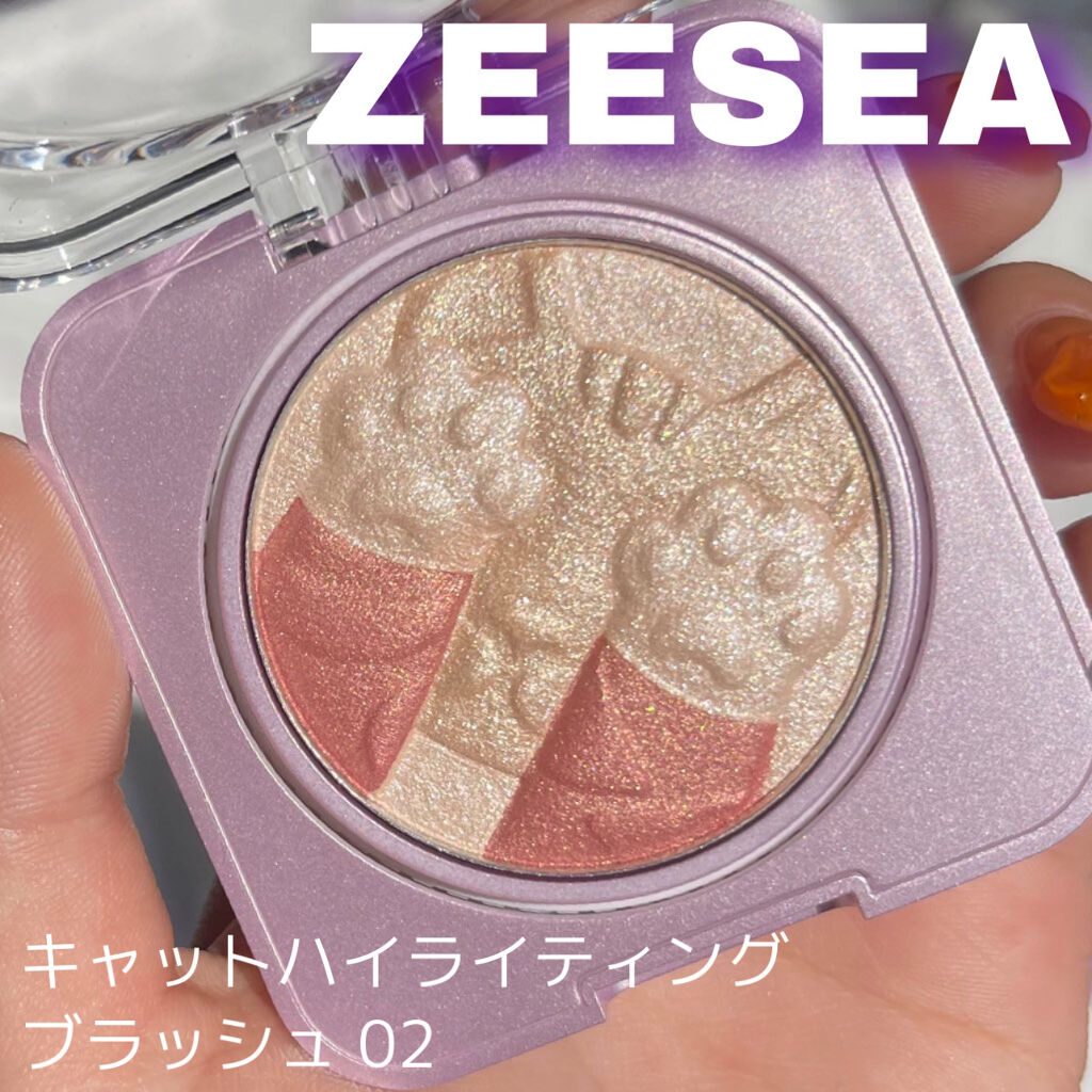 キャットハイライティングブラッシュ/ZEESEA/パウダーハイライトを使ったクチコミ（1枚目）