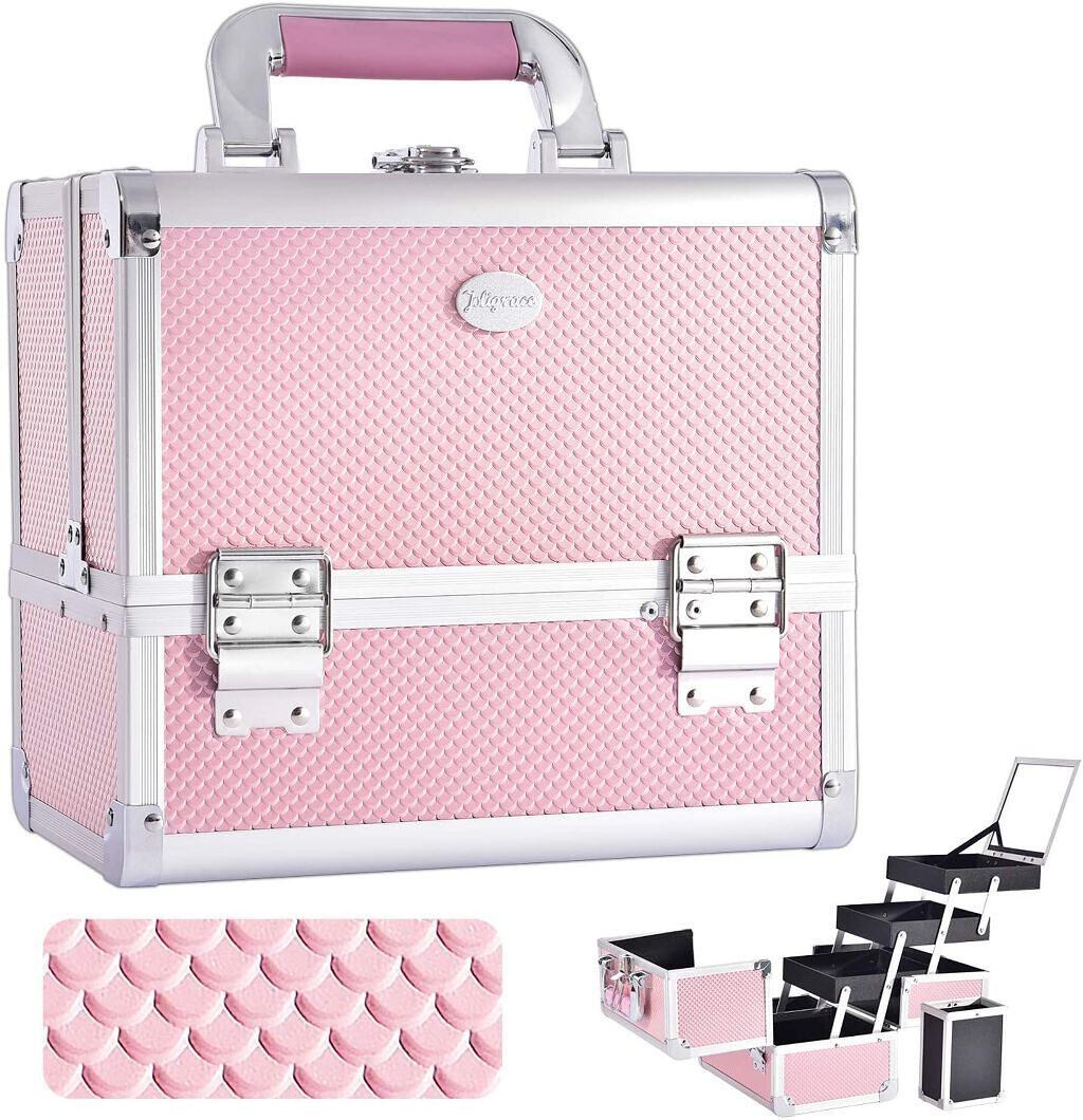 プロ仕様メイクボックス ピンク