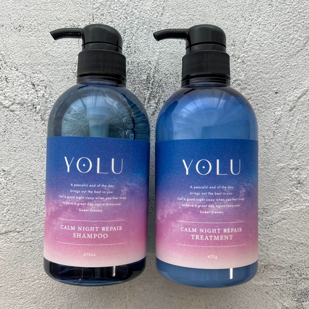 カームナイトリペアシャンプー/トリートメント/YOLU/市販シャンプーを使ったクチコミ(1枚目)