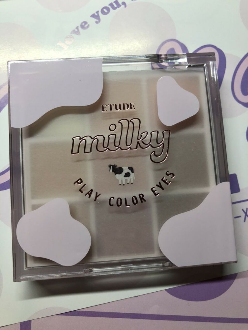 プレイカラーアイズ ≪ミルキーコレクション≫/ETUDE/アイシャドウパレットを使ったクチコミ(5枚目)